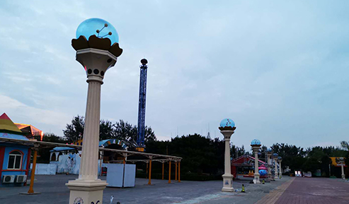 石景山游樂(lè)園歐風(fēng)街夜景實(shí)施