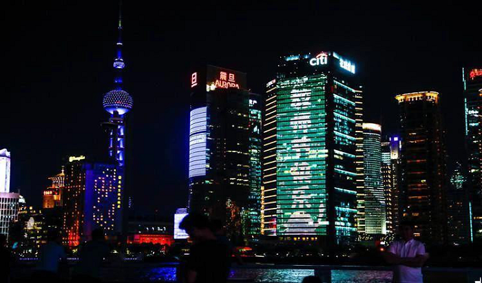 城市建筑燈光秀